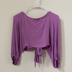 Cute purple summer crop top size L